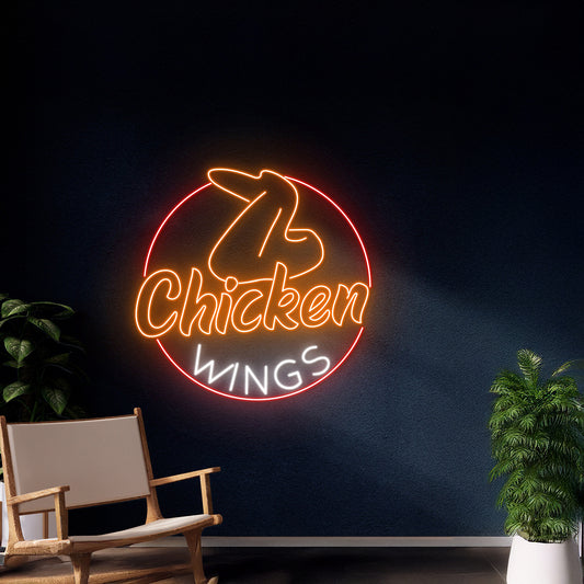 Chicken Wings Neon Sign