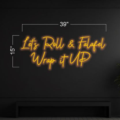 Chickpea Papi Roll Falafel Wrap Led Neon Sign For Restaurant Decor | Shineneon