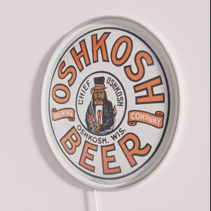 Chief Oshkosh Beer Sign Design Rgb Led Neon Sign - Shineneon