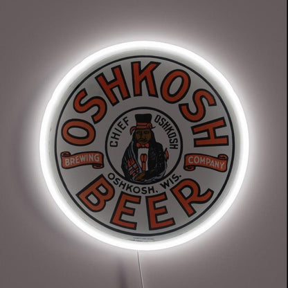Chief Oshkosh Beer Sign Design Rgb Led Neon Sign - Shineneon