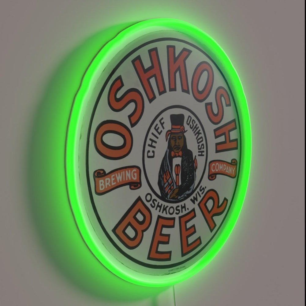 Chief Oshkosh Beer Sign Design Rgb Led Neon Sign - Shineneon