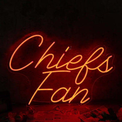 Chiefs Fan Red Led Neon Sign - Shineneon