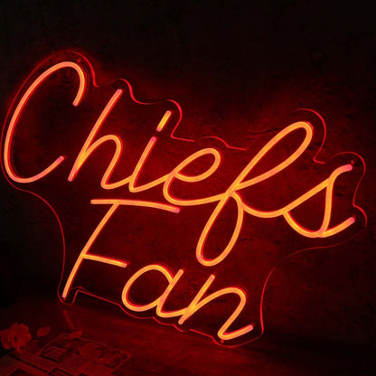 Chiefs Fan Red Led Neon Sign - Shineneon