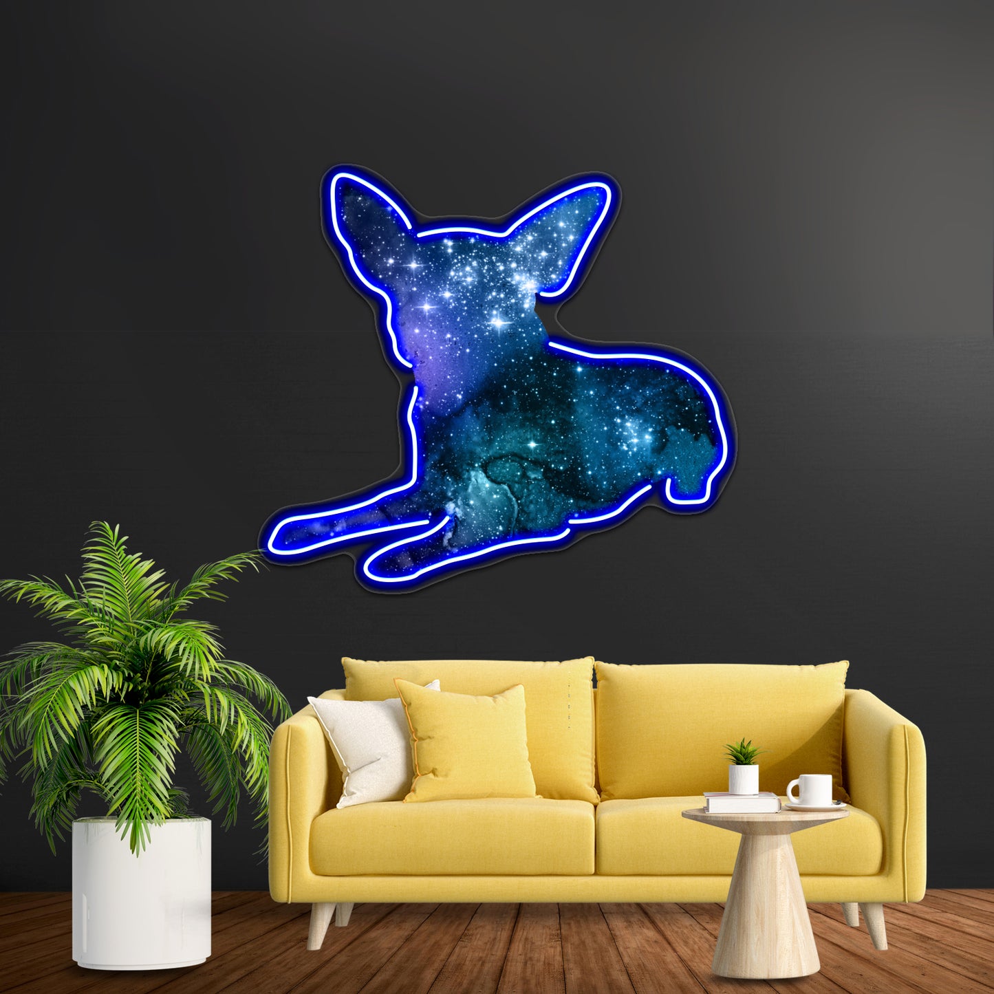 Chihuahua Dog Silhouette Art Wall Artwork Neon Signs