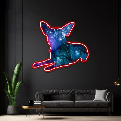 Chihuahua Dog Silhouette Art Wall Artwork Neon Signs