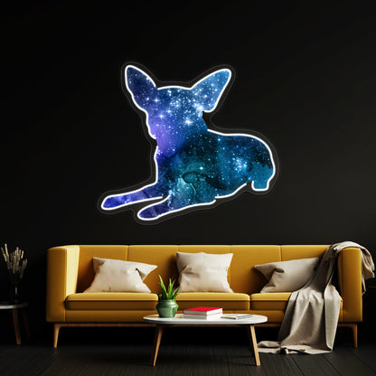 Chihuahua Dog Silhouette Art Wall Artwork Neon Signs