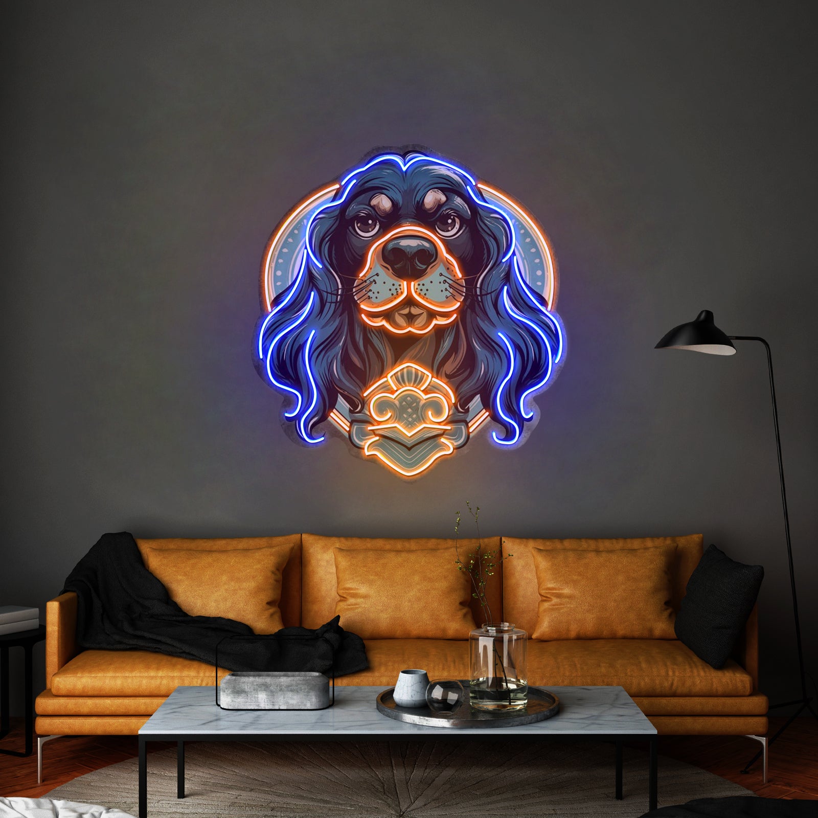 Chihuahua Pop Artwork Business Neon Sign
