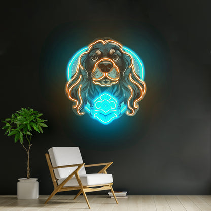 Chihuahua Pop Artwork Business Neon Sign