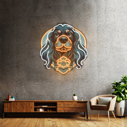 Chihuahua Pop Artwork Business Neon Sign