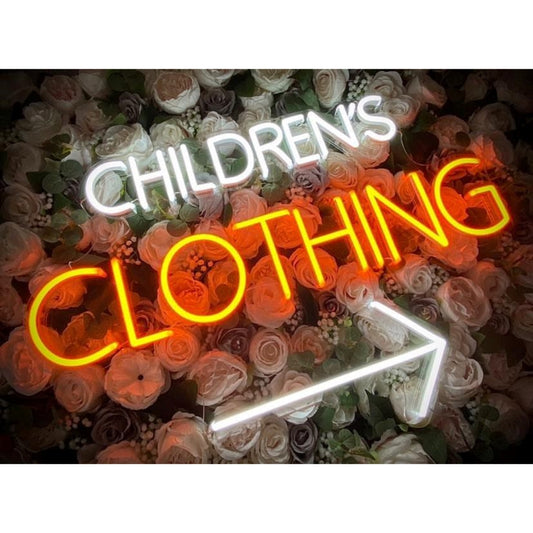 Childrens Clothing Arrow Neon Signs Led Neon Signs For Room