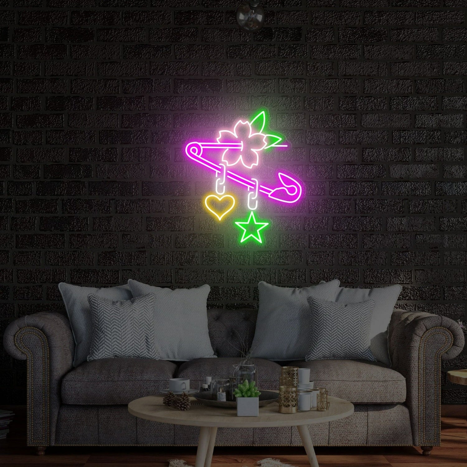 Childs Birthday Bash Spongebob Flower In Fob Led Neon Sign - Shineneon
