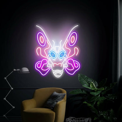 Childs Room Play Area Mothra Led Neon Sign Wall Decor - Shineneon