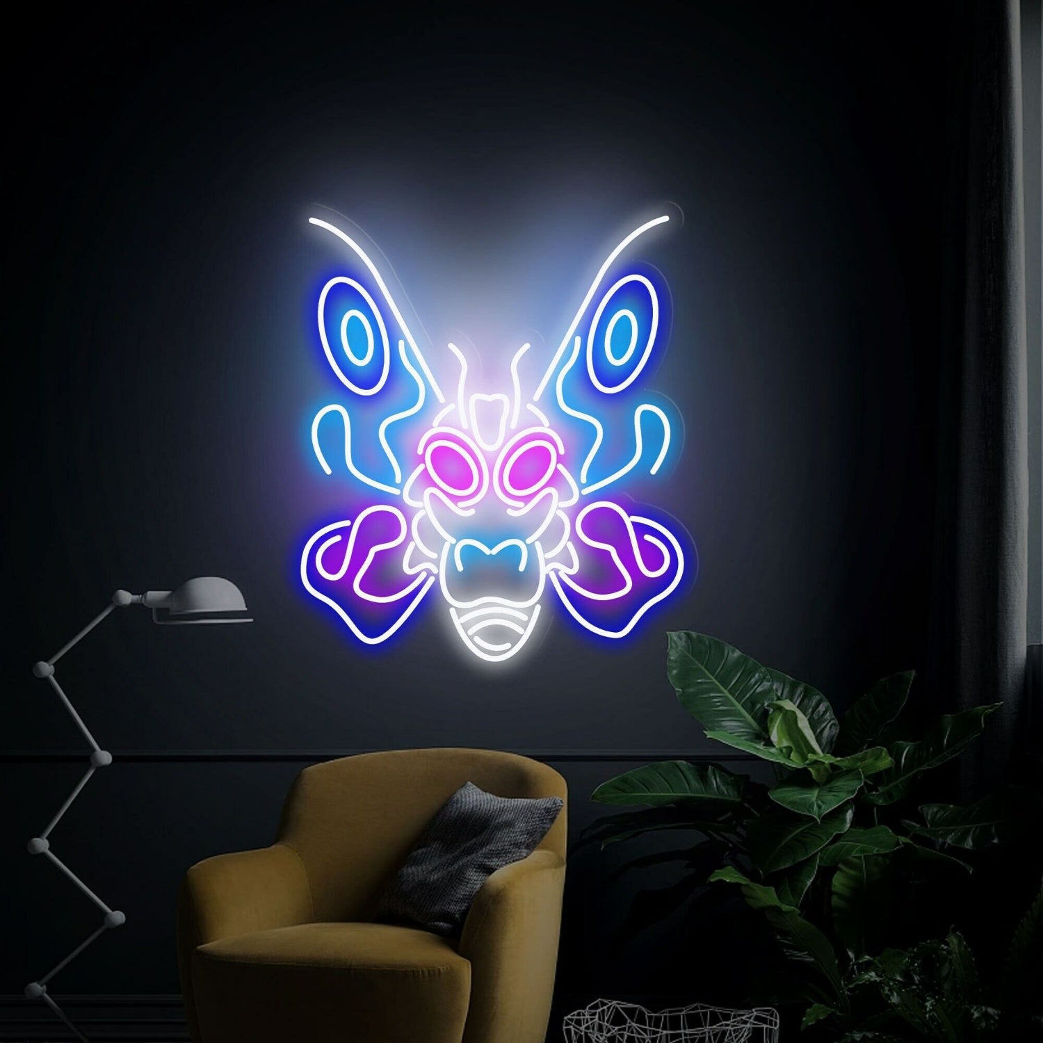 Childs Room Play Area Mothra Led Neon Sign Wall Decor | Shineneon