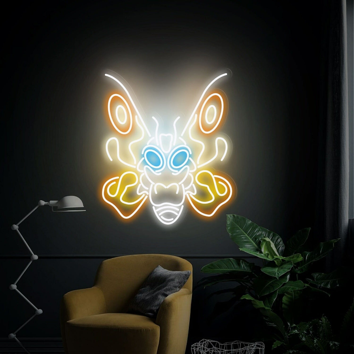 Childs Room Play Area Mothra Led Neon Sign Wall Decor - Shineneon