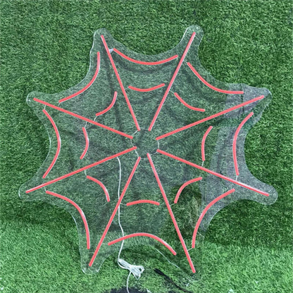 Childs Space Party Spider Web Kids Room Decor Led Neon Sign - Shineneon