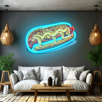 Chili Cheese Dog Led Neon Sign Light Custom Led Signs