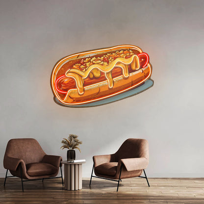 Chili Cheese Dog Led Neon Sign Light Custom Led Signs