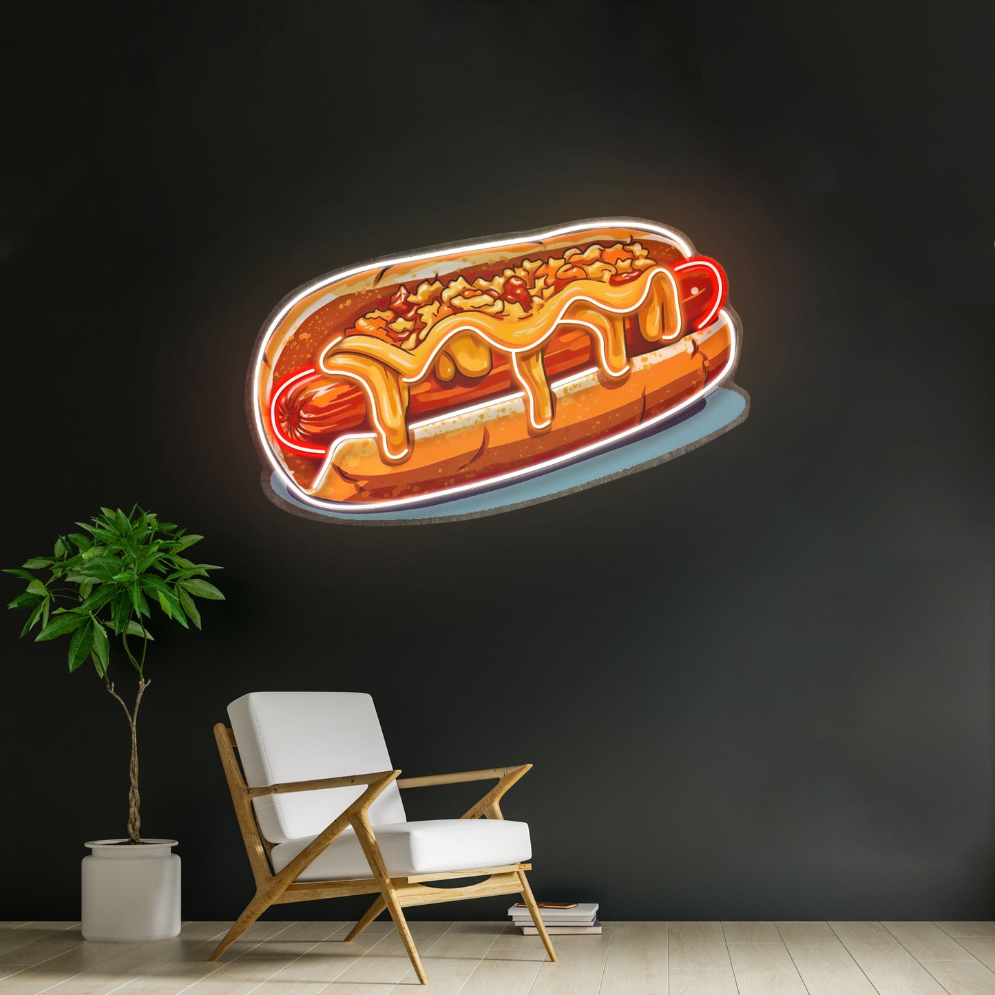 Chili Cheese Dog Led Neon Sign Light Custom Led Signs