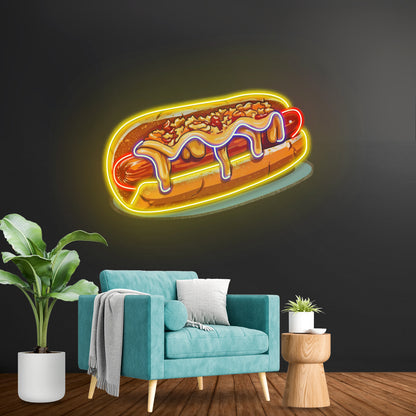 Chili Cheese Dog Led Neon Sign Light Custom Led Signs