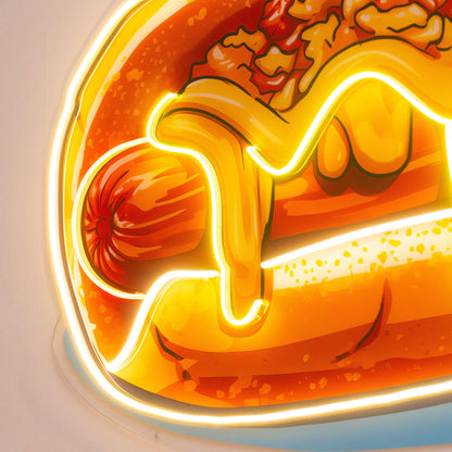 Chili Cheese Dog Uv Printed Led Neon Sign Light Pop Art | Shineneon