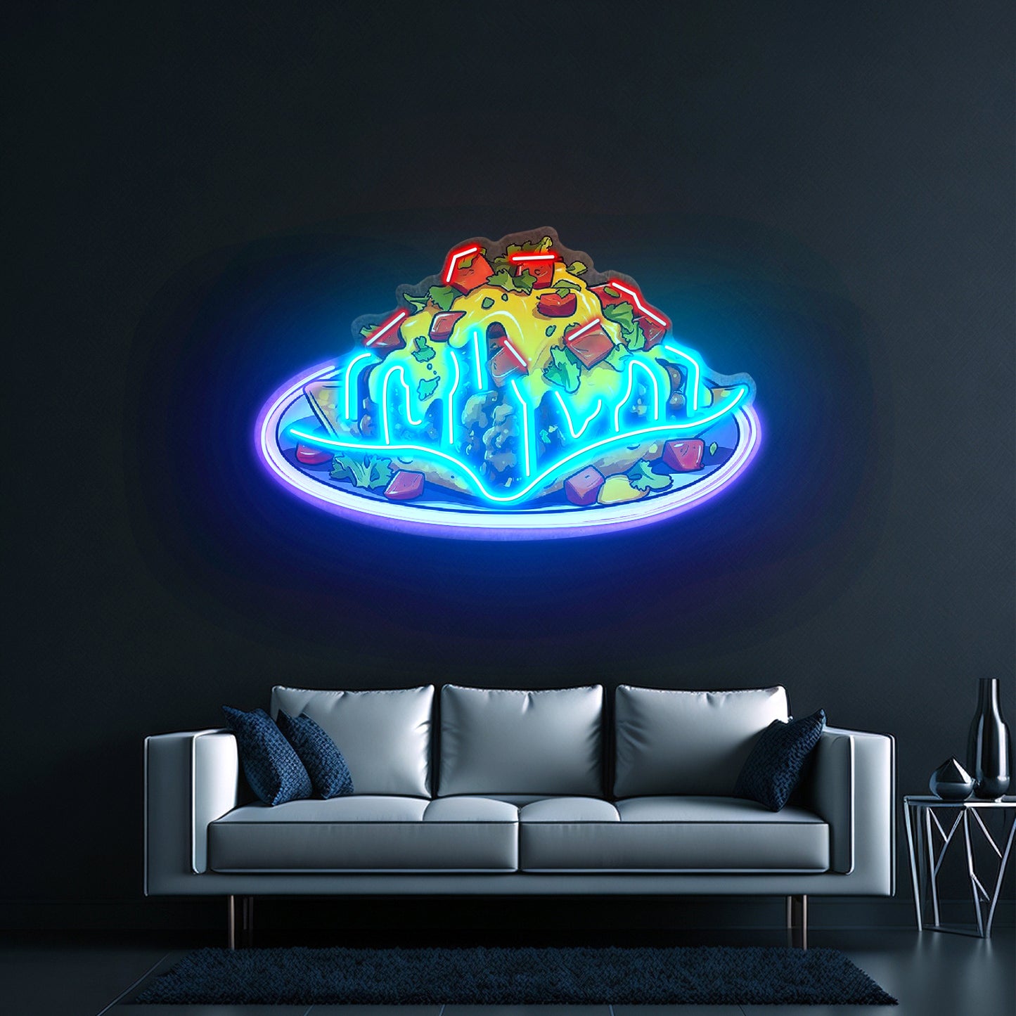 Chili Cheese Nachos Led Neon Sign Light Custom Led Signs