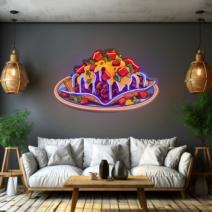 Chili Cheese Nachos Led Neon Sign Light Custom Led Signs