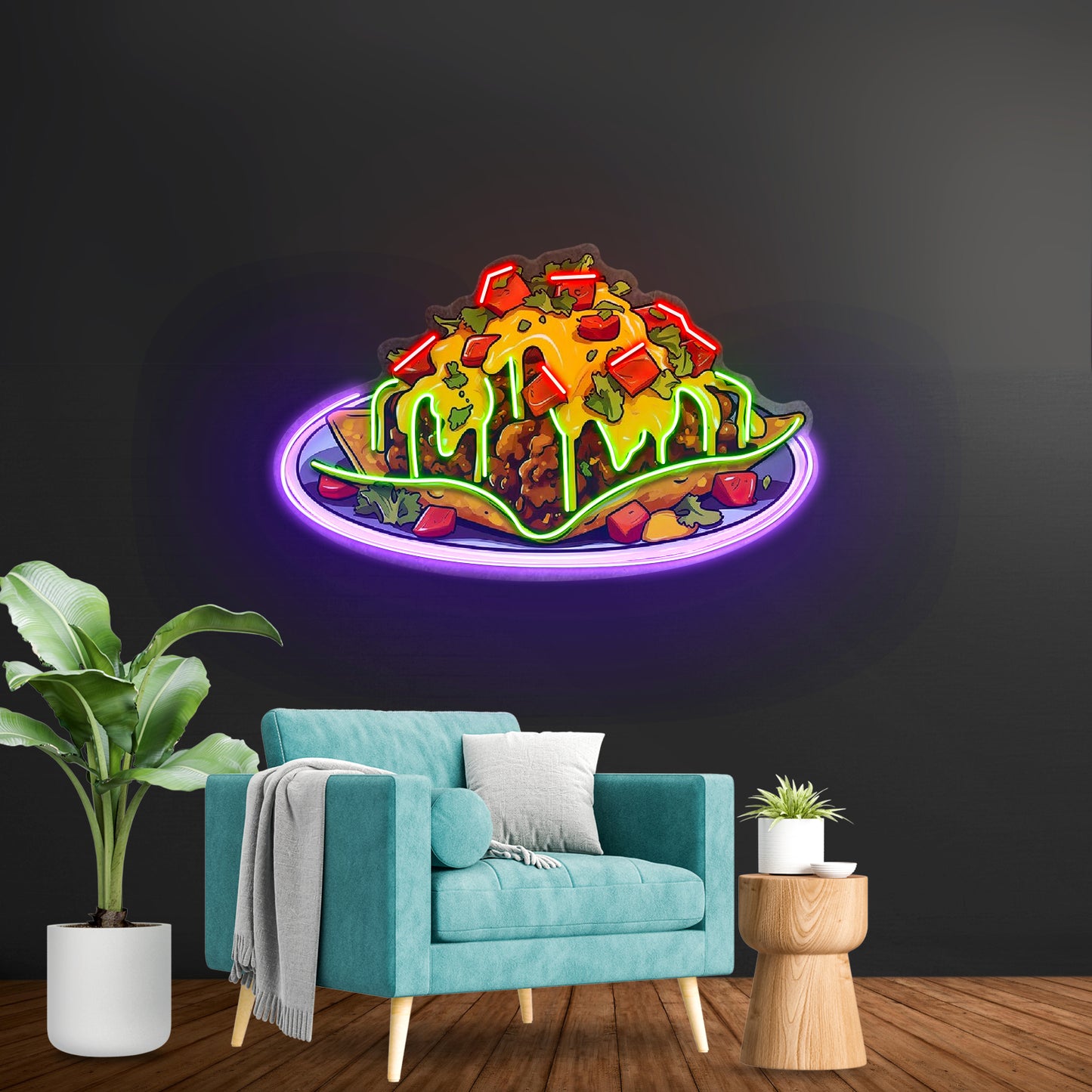 Chili Cheese Nachos Led Neon Sign Light Custom Led Signs