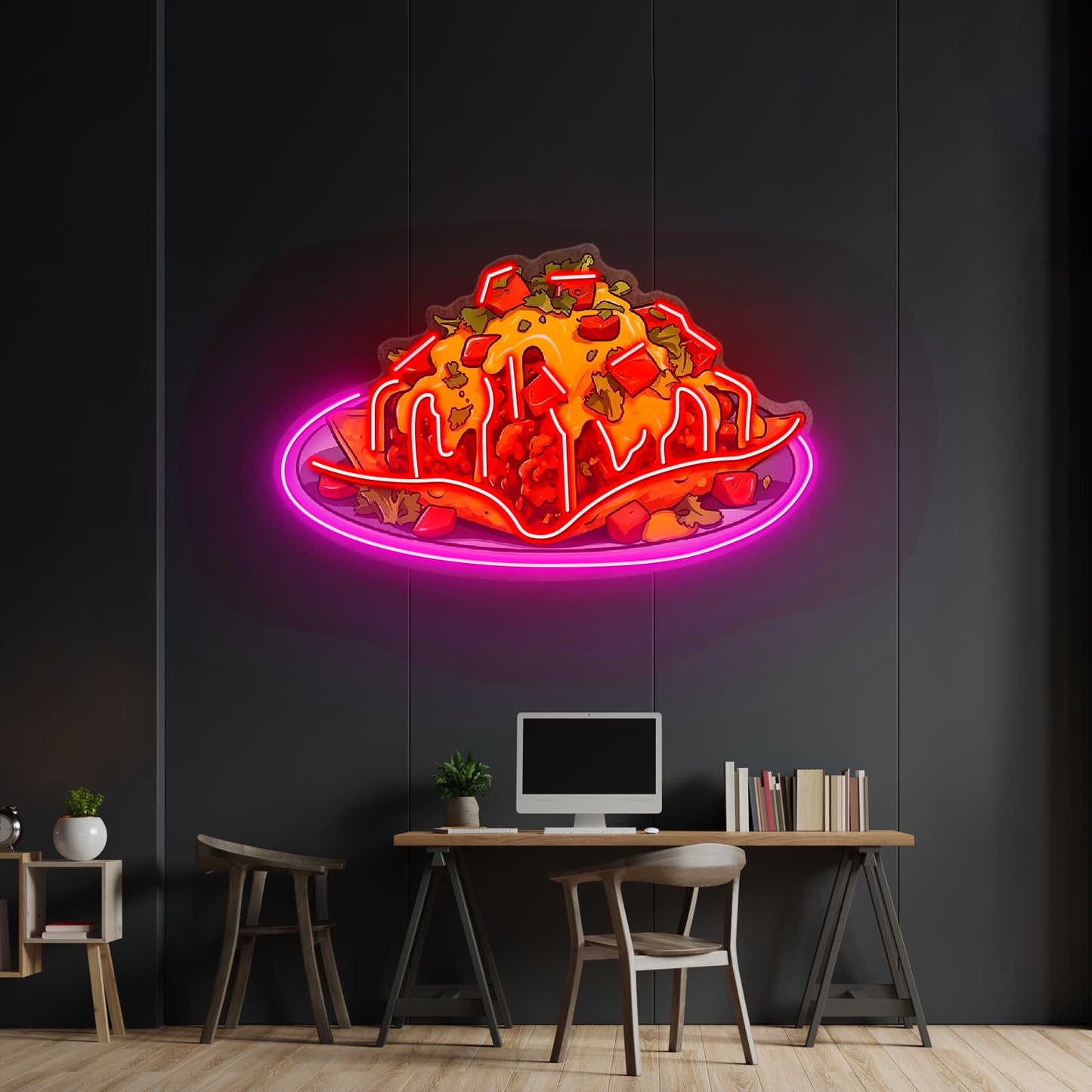 Chili Cheese Nachos Led Neon Sign Light Custom Led Signs