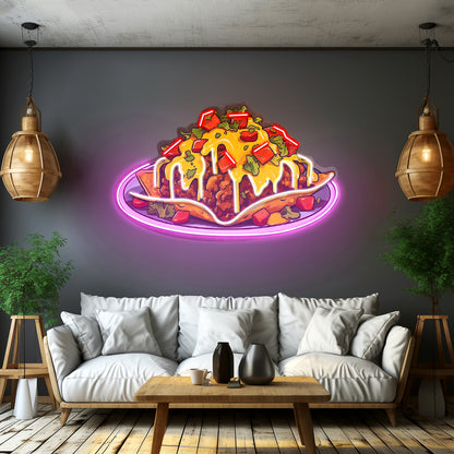 Chili Cheese Nachos Led Neon Sign Light Custom Led Signs