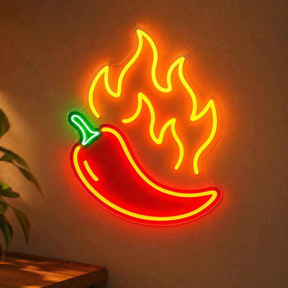 Chili Pepper Flames LED Neon Sign - Shineneon