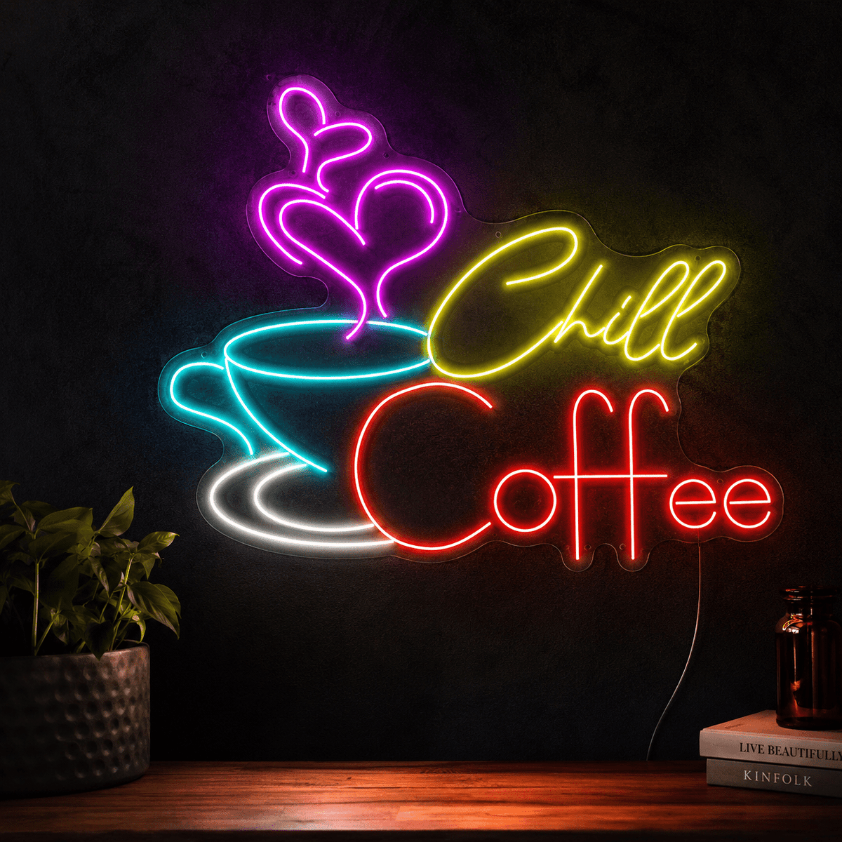 Chill Coffee LED Neon Sign - Shineneon
