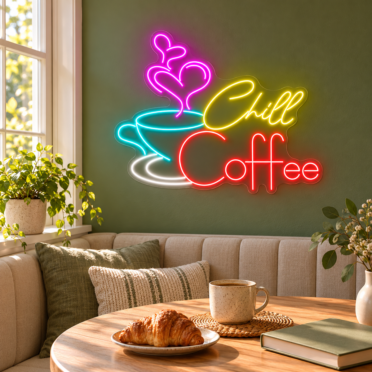 Chill Coffee LED Neon Sign