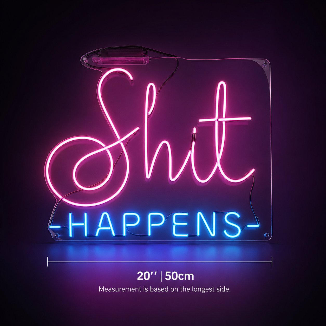 Chill Happens Wall Decor LED Neon Sign - 04 Size Image