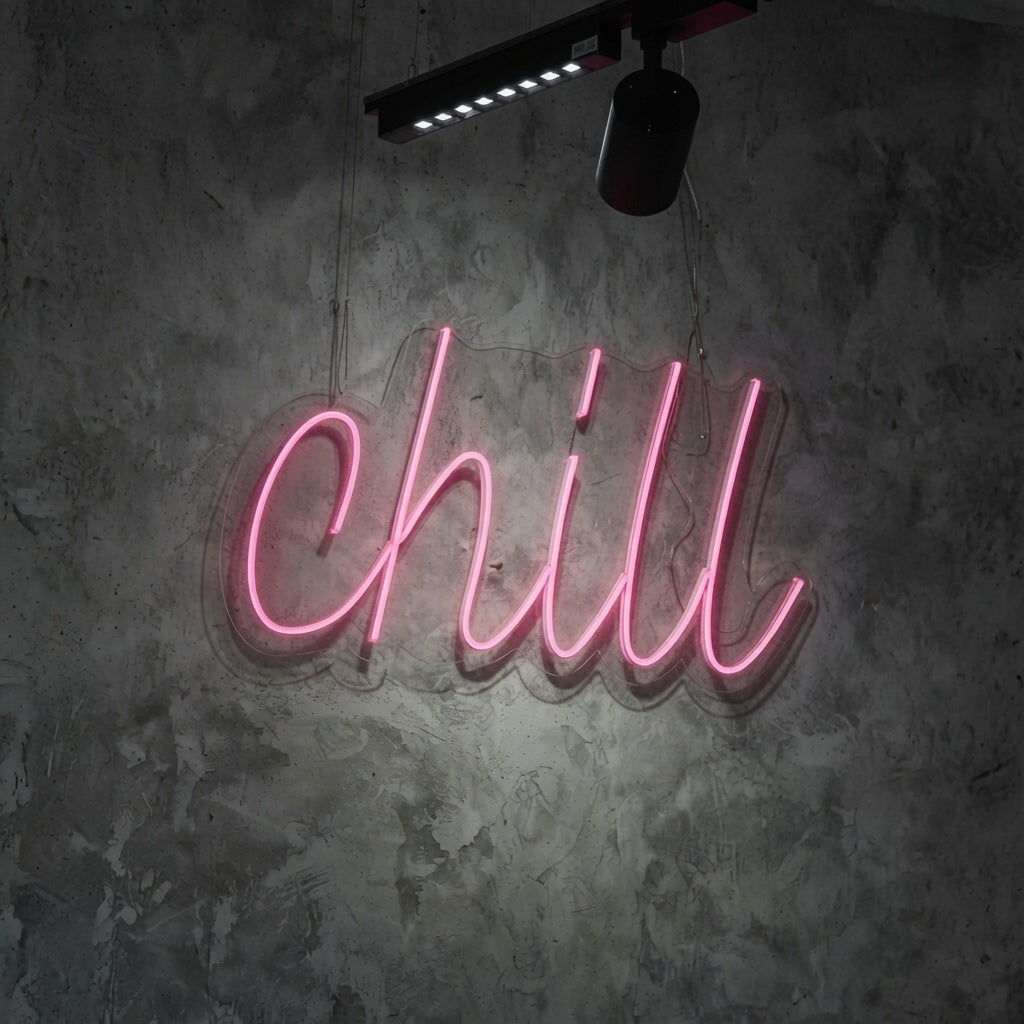 Chill LED Neon Sign Wall Decor - 01 Original Product Image