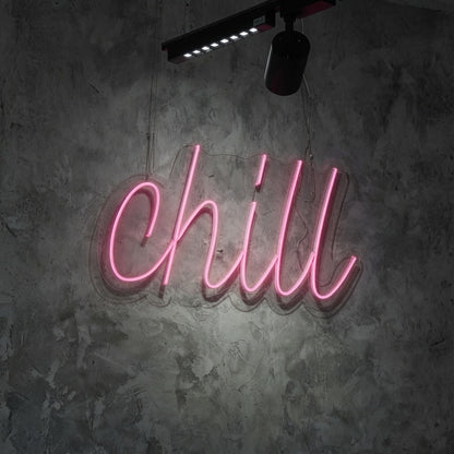 Chill LED Neon Sign Wall Decor - 01 Original Product Image
