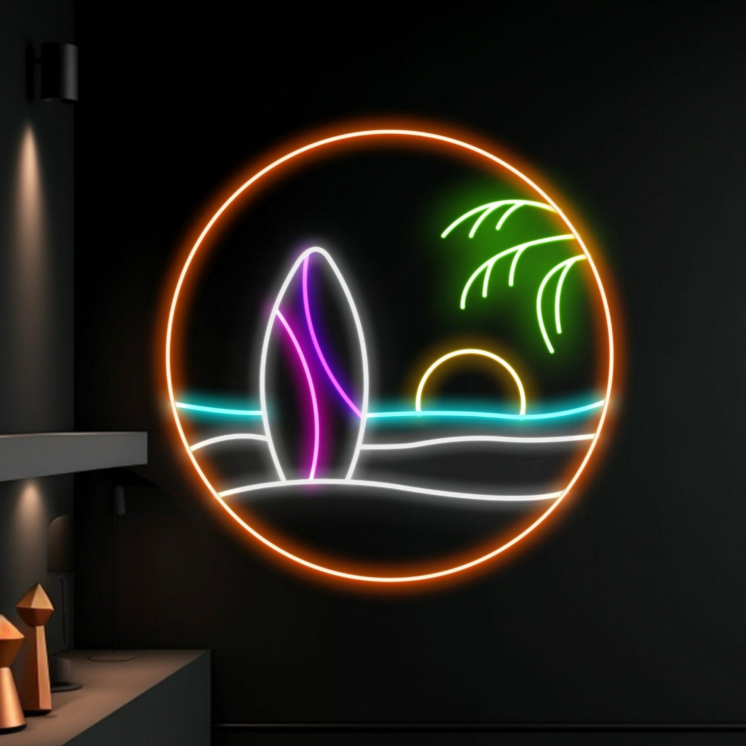 Chill On The Beach Led Sign Beach Lover Neon Light | Shineneon