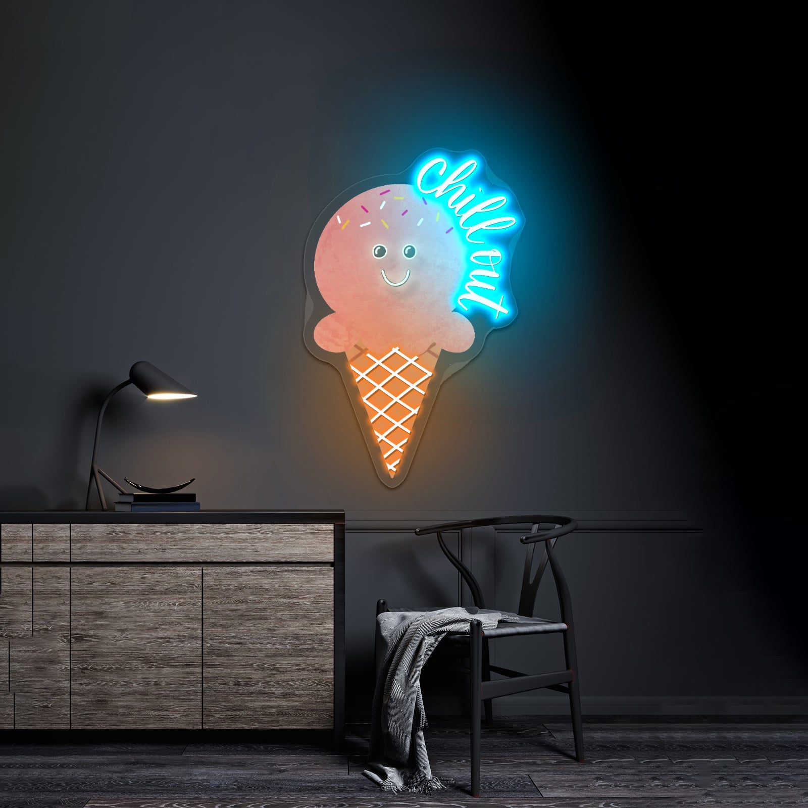 Chill Out Ice Cream Neon Signs - Shineneon