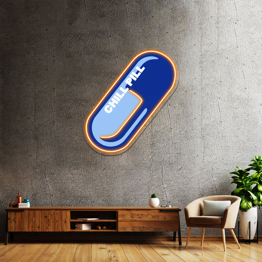 Chill Pill Wall Artwork Neon Signs