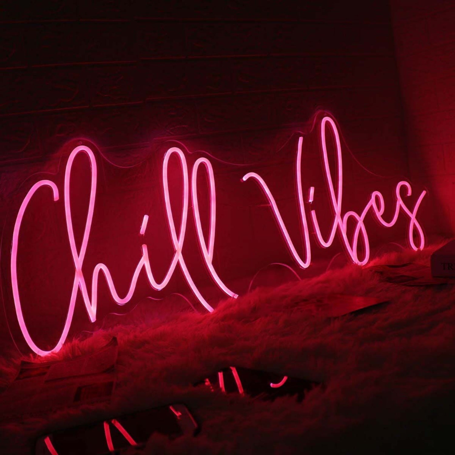 Chill Vibes Red Custom Led Neon Sign | Shineneon