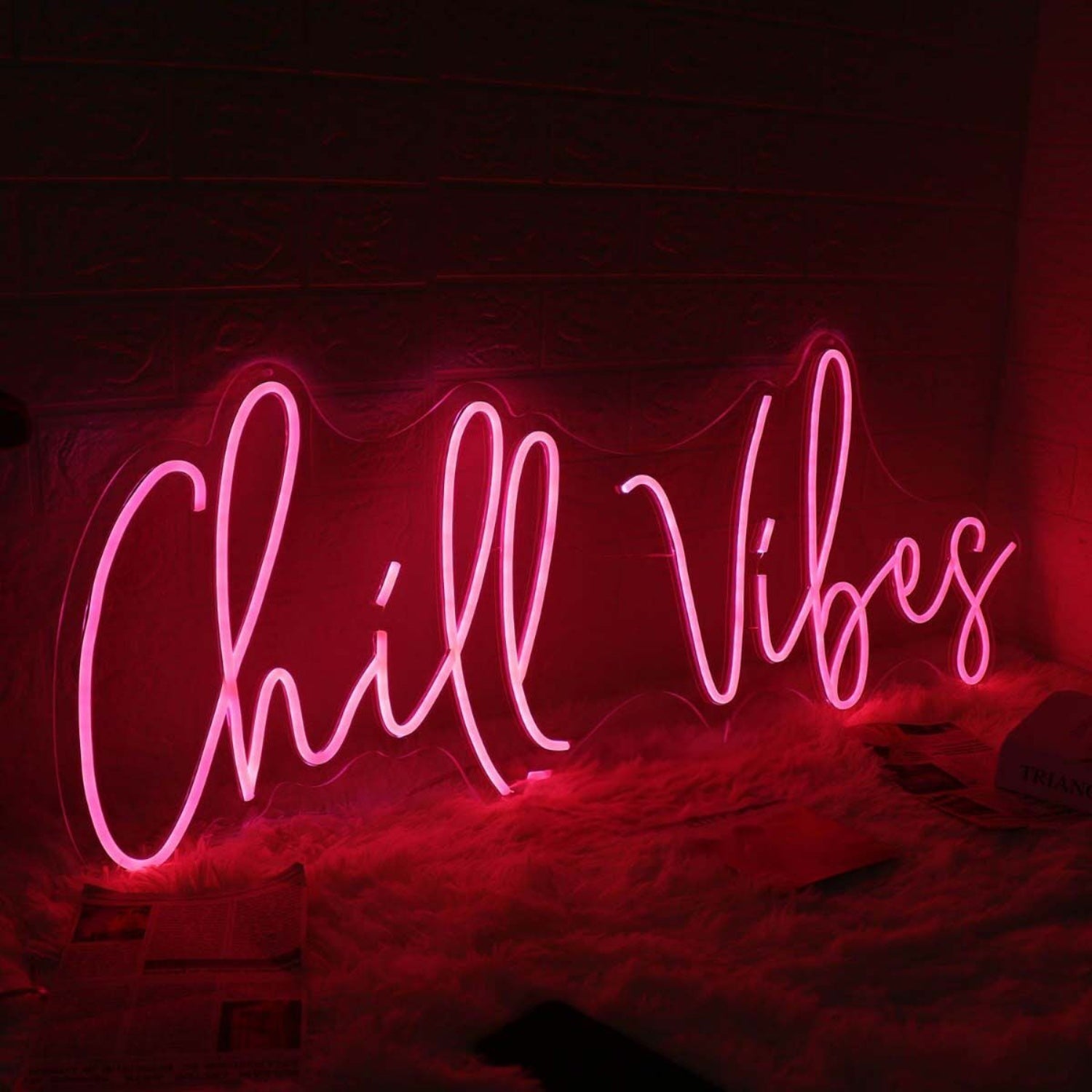 Chill Vibes Red Custom Led Neon Sign | Shineneon