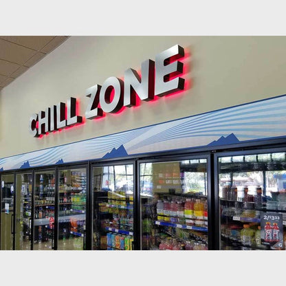 Chill Zone 3D Backlit Channel Letters Led Light Sign - Shineneon