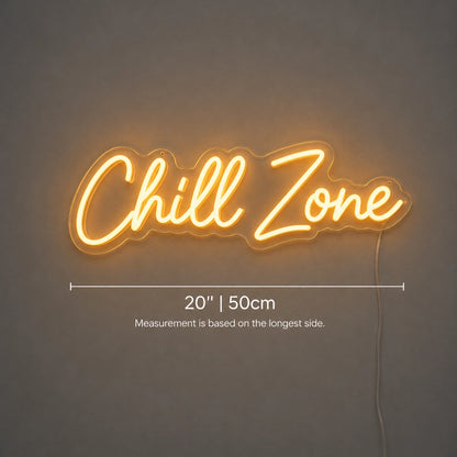 Chill Zone Lounge Neon Sign LED Neon Sign size image