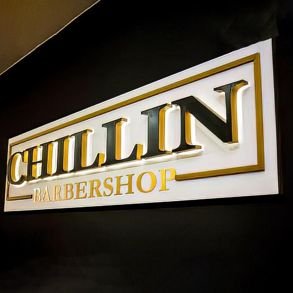 Chillin 3D Front And Back Lit Letters Metal Led Sign - Shineneon