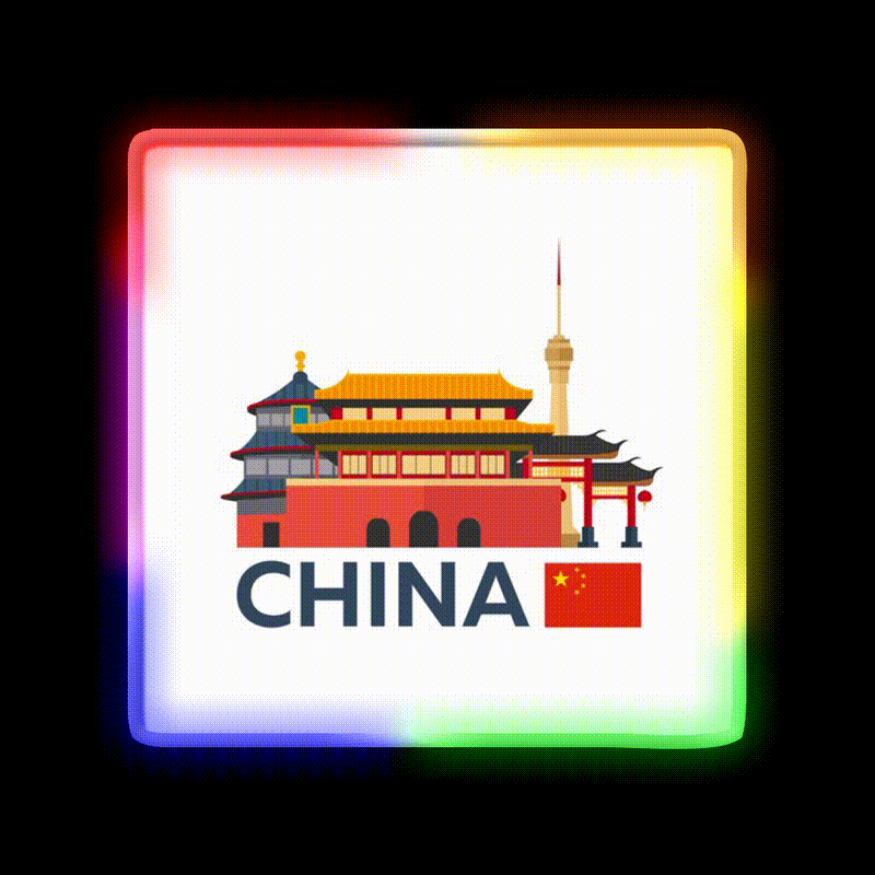 China Beijing Skyline Led Neon Sign Chinese Food Rgb Color