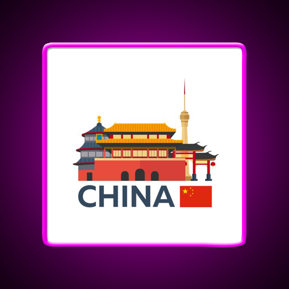 China Beijing Skyline Led Neon Sign Chinese Food Rgb Color