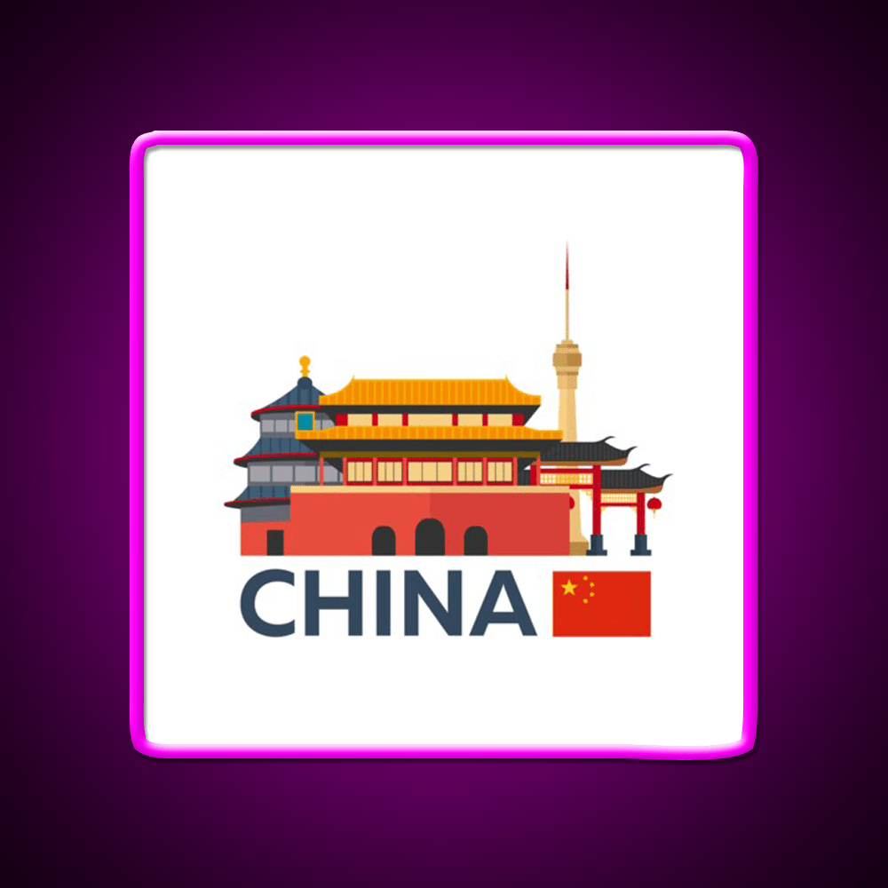 China Beijing Skyline Led Neon Sign Chinese Food Rgb Color - Shineneon