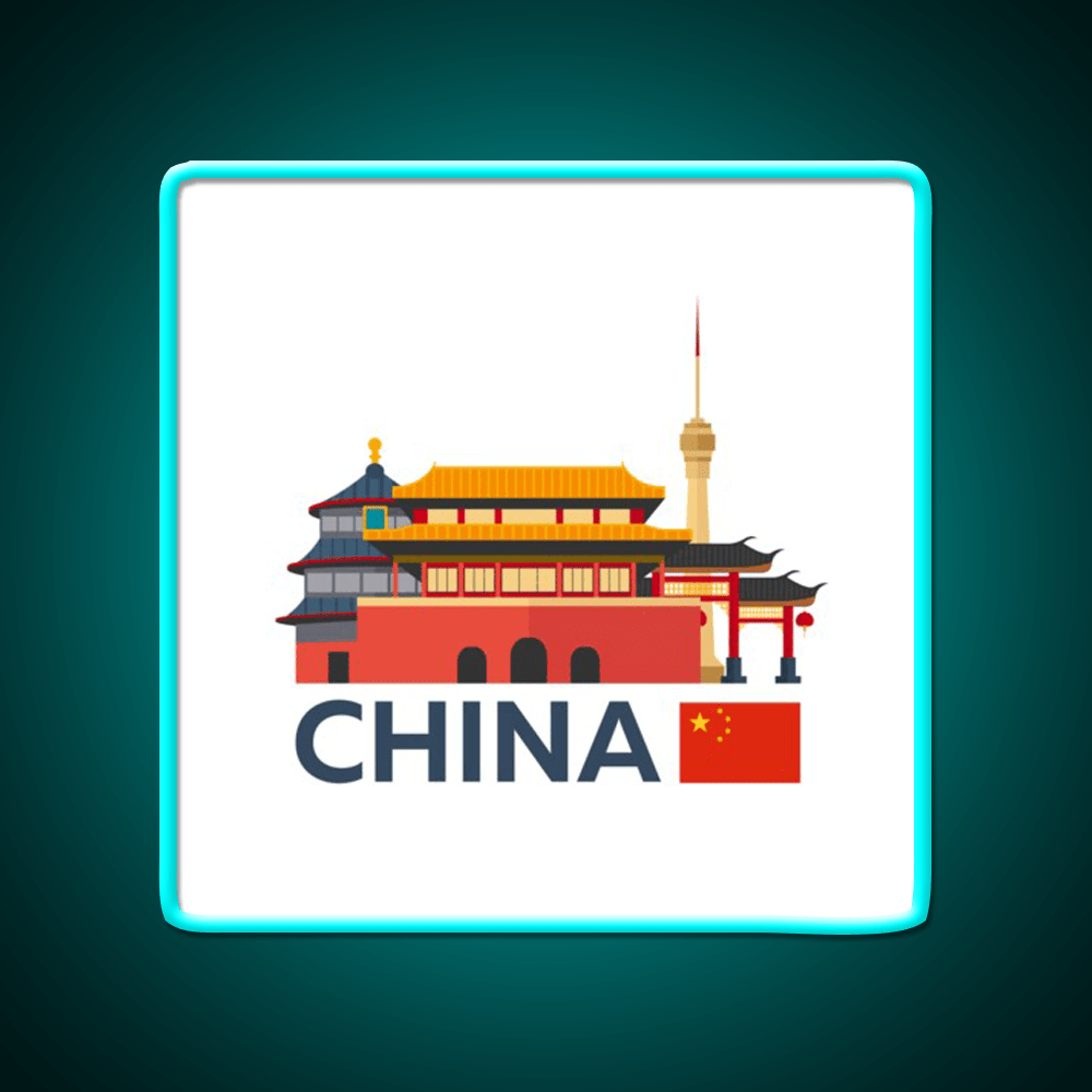 China Beijing Skyline Led Neon Sign Chinese Food Rgb Color - Shineneon