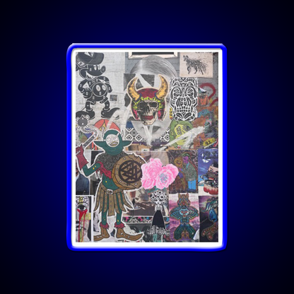 Chinatown Art Wall Asian Cultural Led Neon Sign Rgb Color - Size and dimension reference