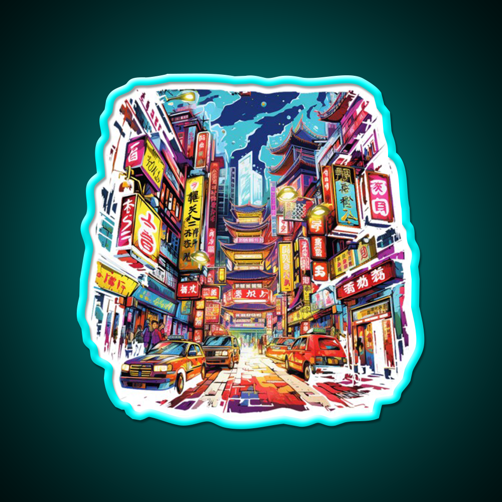 Chinatown Asian Cultural Led Neon Sign Bedroom Neon Sign Rgb Color - Shineneon