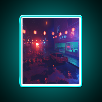 Chinatown Asian Cultural Led Neon Sign For Home Rgb Color - Size and dimension reference